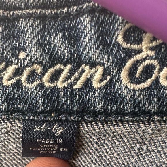 Juniors American Eagle Denim Jacket Size XL - Picture 2 of 3